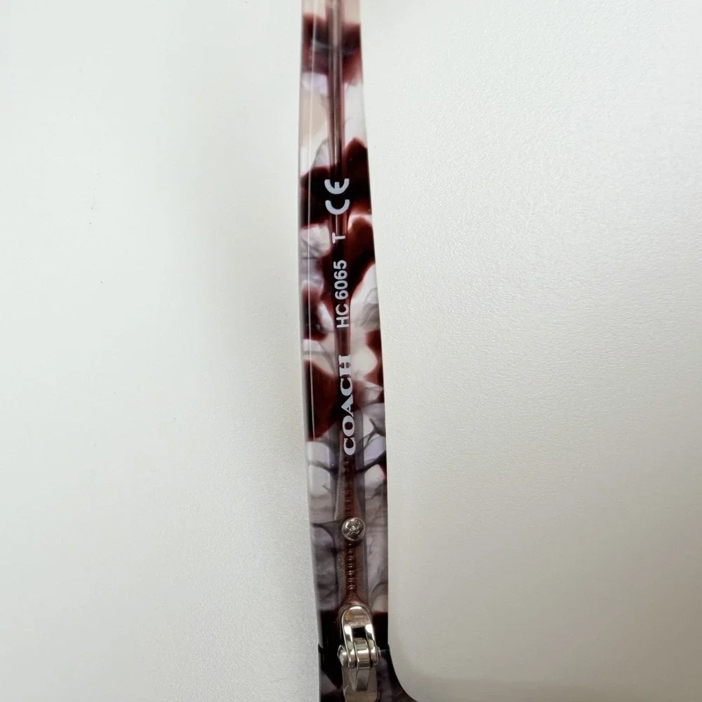 Coach HC6065 5548 Purple Tortoise Eyeglasses Frames 51-17-135 w/ Case